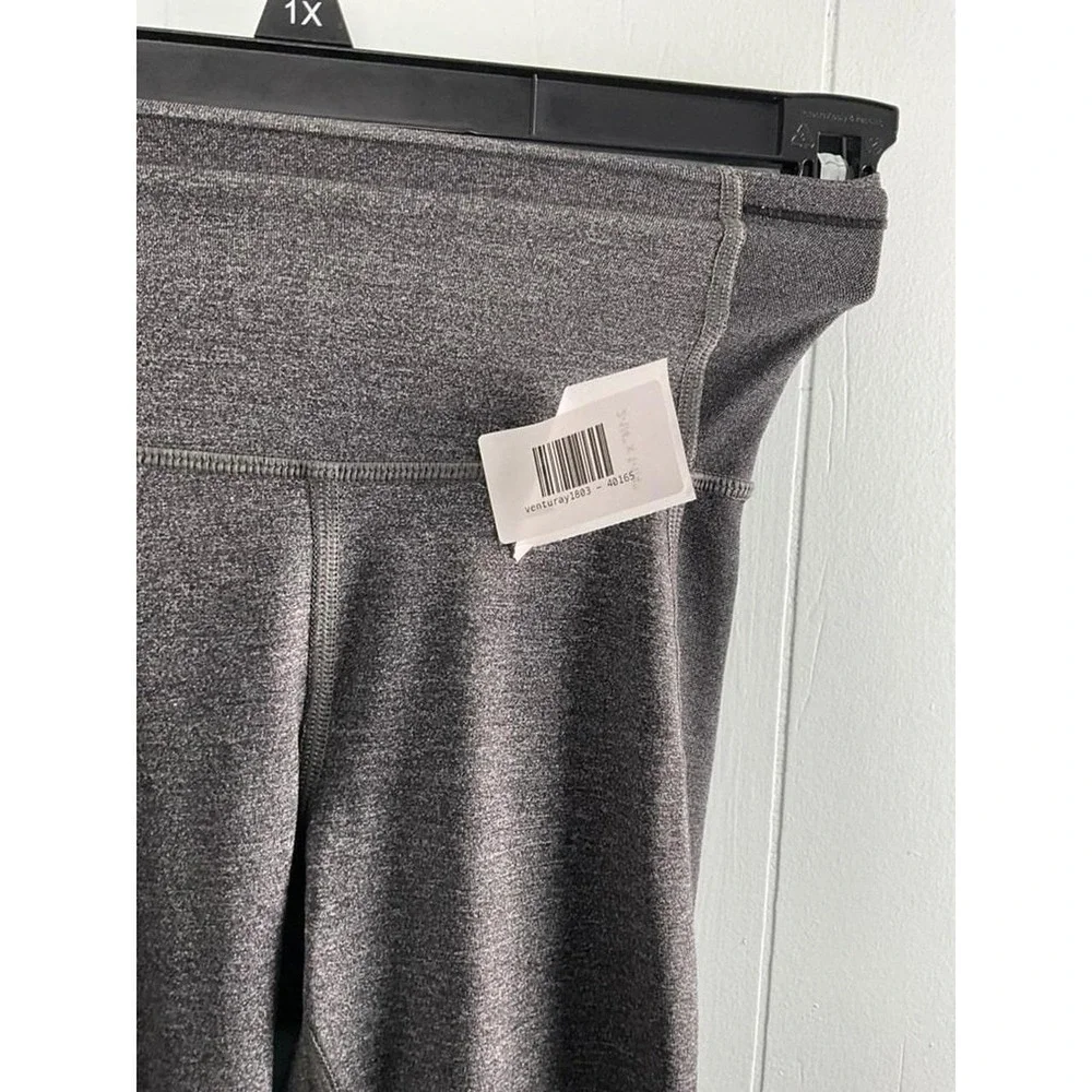 Lululemon Size 2 Heathered Black Charcoal Gray High Rise Full Length Leggings